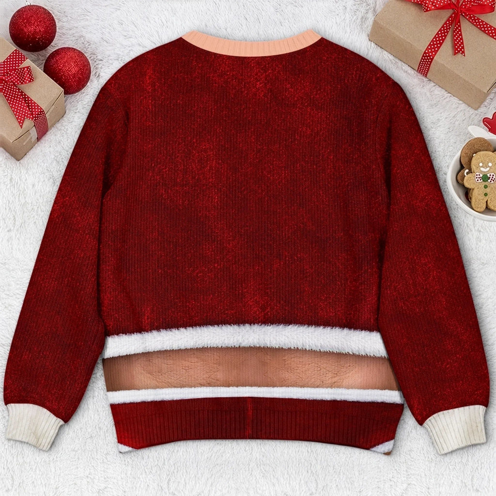 Custom Funny Ugly Sweatshirt - Personalized Christmas Birthday Gifts For Men - I Know What Santa Wants