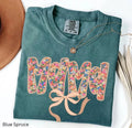 Coquette Floral Mama Comfort Tee Aesthetic Style Mom