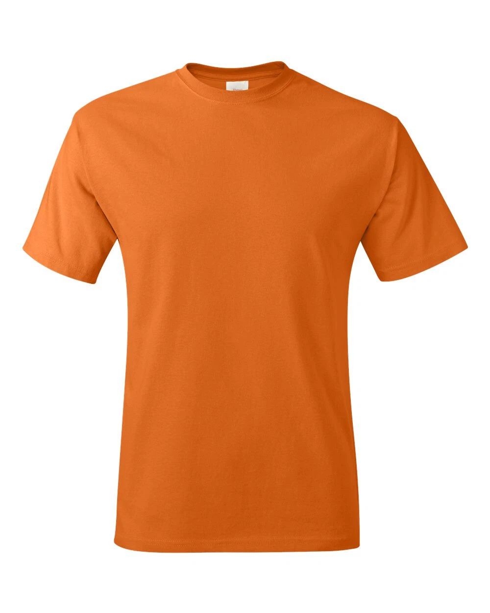 Hanes Mens Short Sleeve Tees Tops Authentic T-Shirt 5250 - Safety Orange 5XL