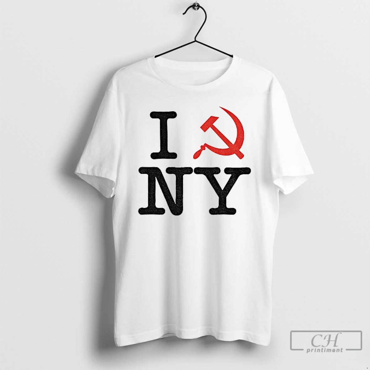 Premium Lhuciioq I Love New York Emblem Of The Communist Party Political T Shirts
