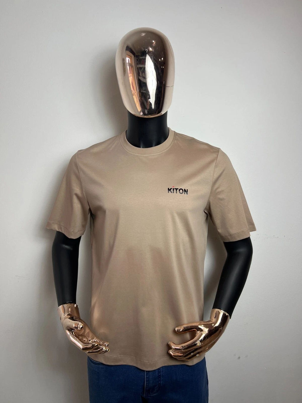 KITON Cotton Crewneck Jersey T-Shirt Size 54 / XL (100% Authentic & New)