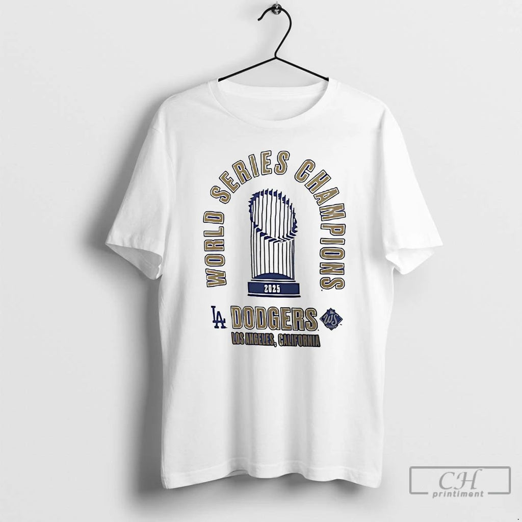 Classic La Dodgers World Series Champions Trophy 2025 T Shirts