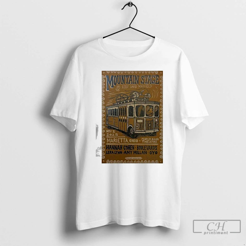 Premium Mountain Stage Concert Marietta Oh Nov 2 2025 T Shirts