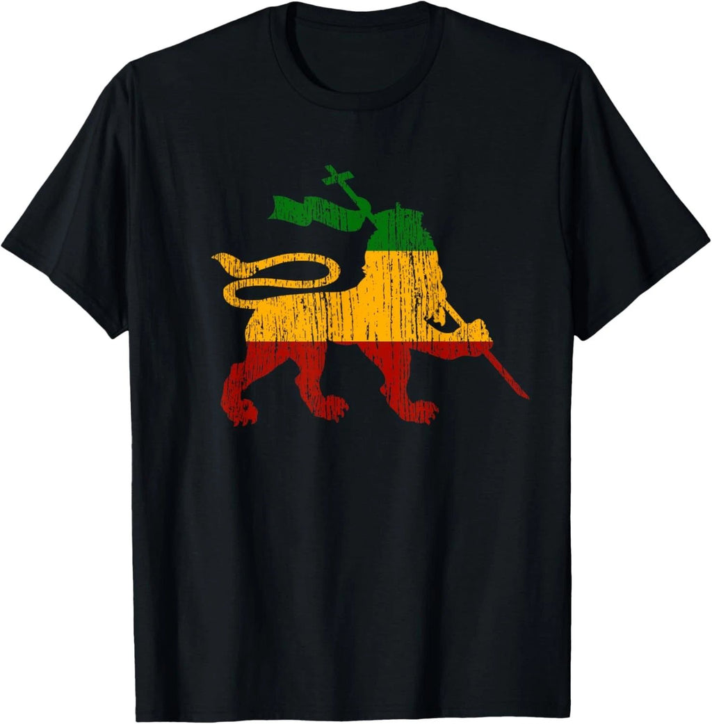 Lion Of Judah T-Shirt Rastafari Rasta Reggae Jamaica Gift T-Shirt