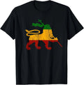 Lion Of Judah T-Shirt Rastafari Rasta Reggae Jamaica Gift T-Shirt