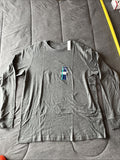 GEORGE Men’s Sz XL (46-48)  Gray Crew Neck Long Sleeve T-Shirt  NWT 100% Cotton