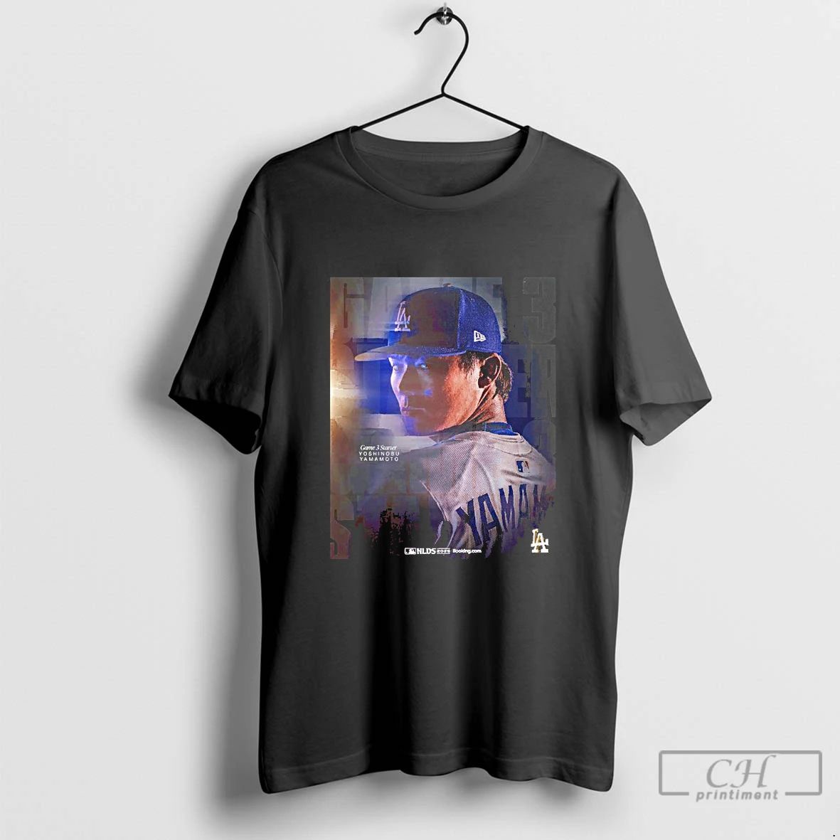 Classic Yoshinobu Yamamoto Los Angeles Dodgers Game 3 Starter Mlb Nlds 2025 Blackshirt T Shirts