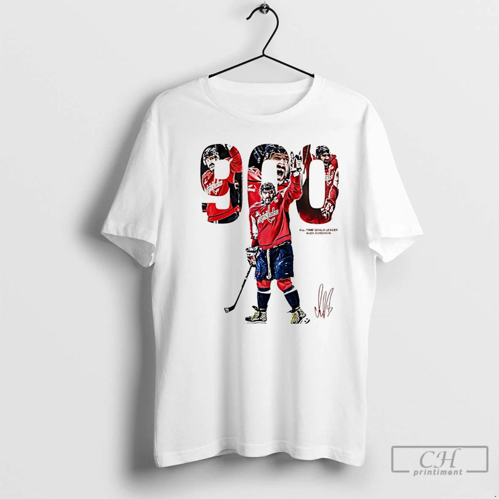 Premium Alexander Ovechkin 900 Goals Washington Capitals Signature Christmas T Shirts