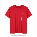 LEVI'S Standard Men T-Shirt M Red Cotton Crew Neck Short Sleeve Casual *