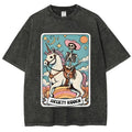 Anxiety Ridden T-Shirt Skeleton Unicorn Tarot Funny Aesthetic Tee