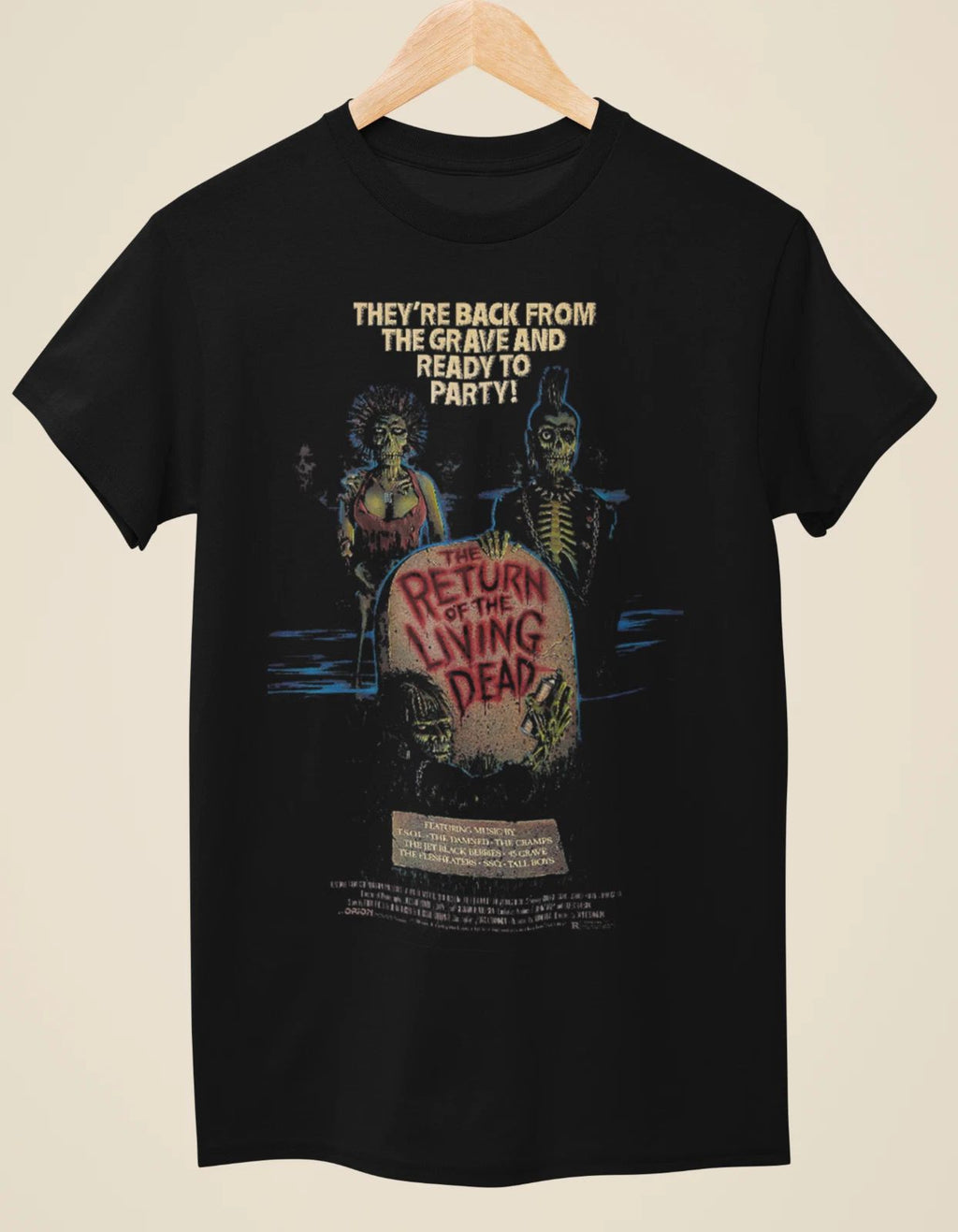 Return of the Living Dead - Movie Poster inspired Unisex Black T-Shirt