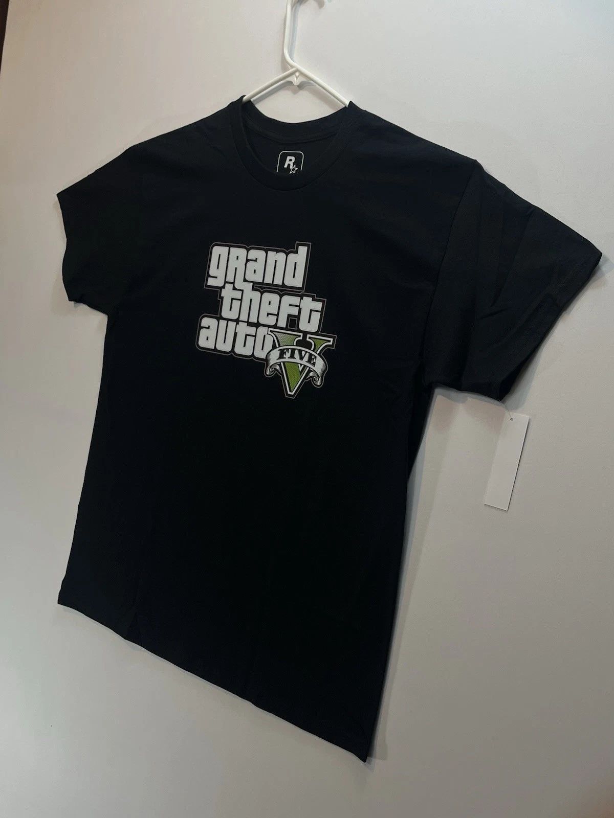 GTA V T-Shirt (New Condition) Grand Theft Auto Five, Rockstar Games Black Tee