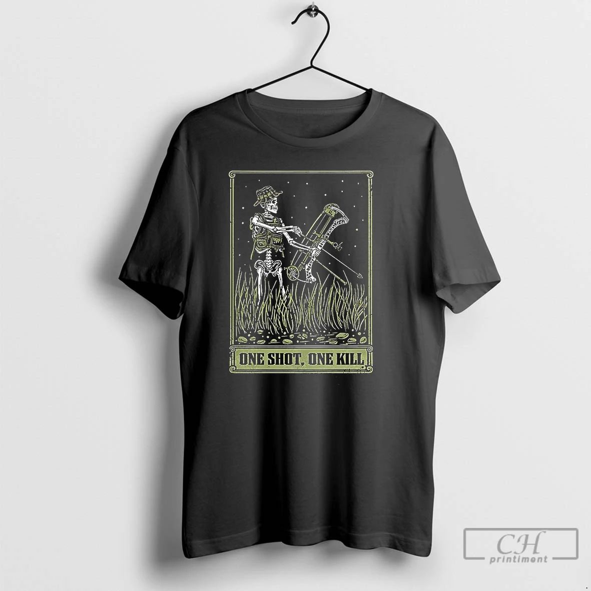 Premium Skeleton Archer One Shot One Kill T Shirts