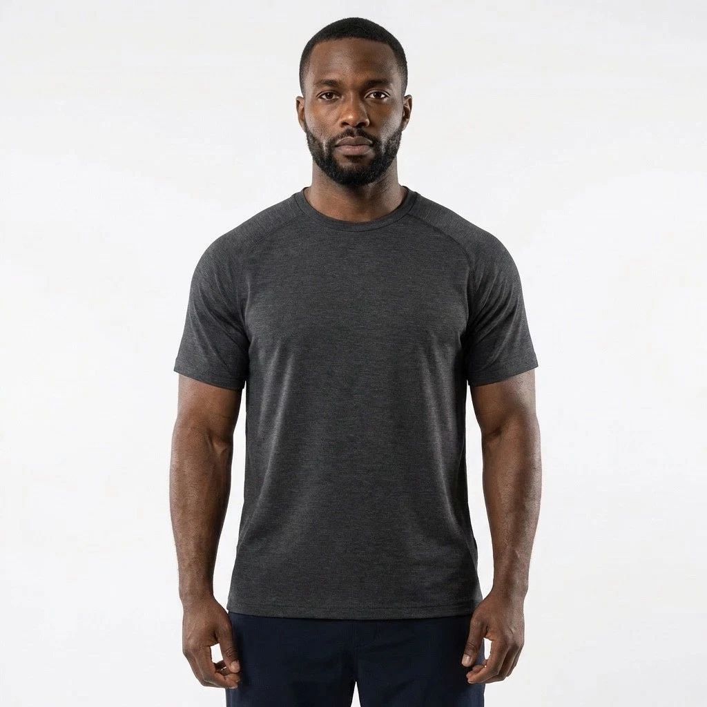 Banana Republic BR Standard Athletic T-Shirt — Men's Medium — Dark Gray Heather