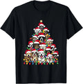 Christmas Tree Of Puppies Xmas Tree Dog Puppy Lover  T-Shirt
