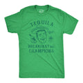 Mens Tequila The Breakfast Of Champions T Shirt Funny Liquor Drinking Partying