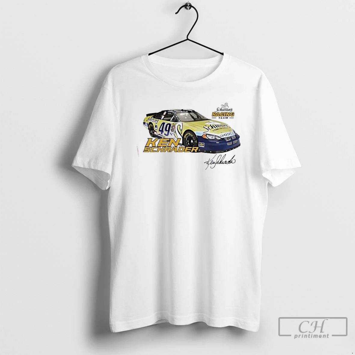 Classic Schwans Racing Team Ken Schrader Signature T Shirts