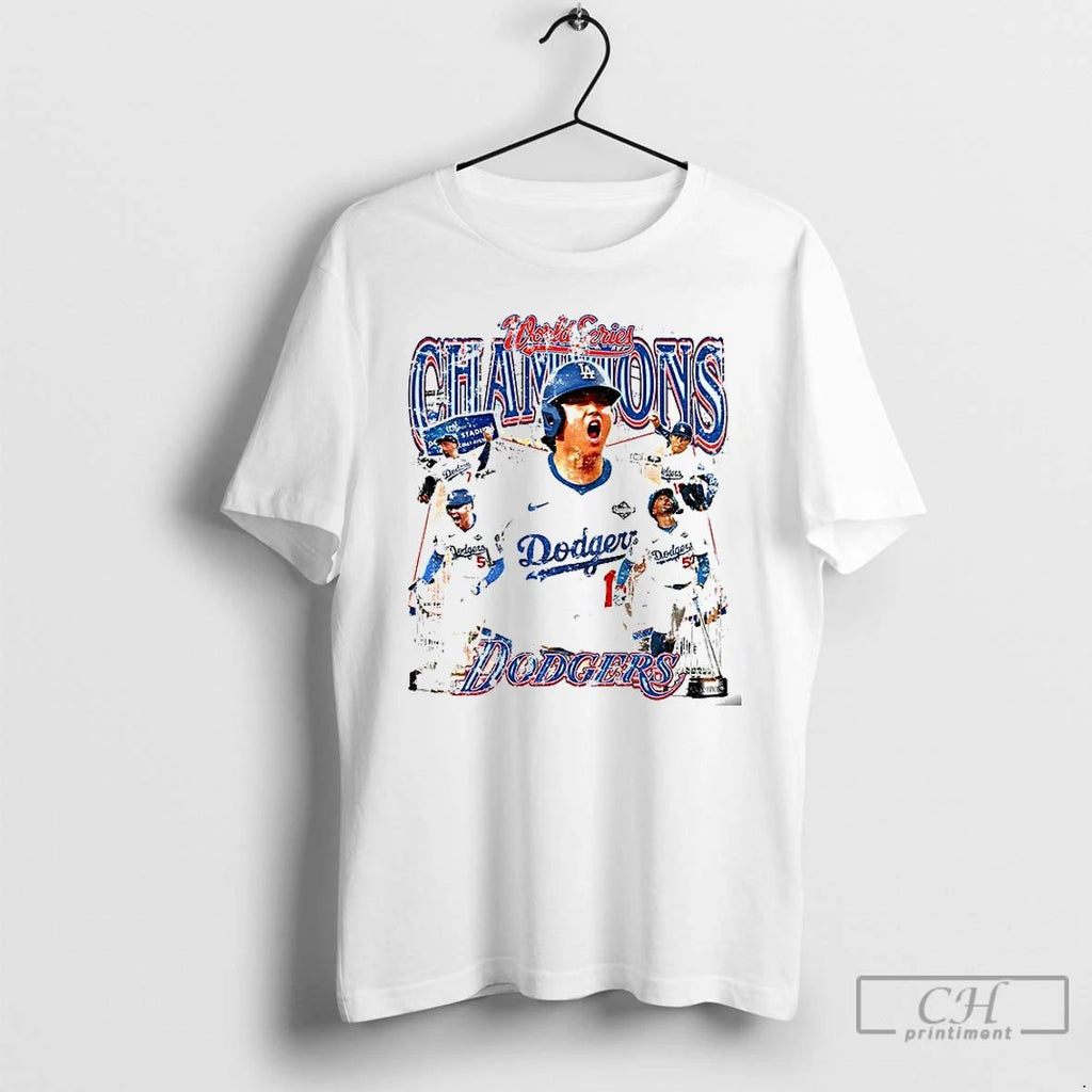 Premium Shohei Ohtani Mookie Betts Los Angeles Dodgers World Series Mlb Champions Graphic T Shirts