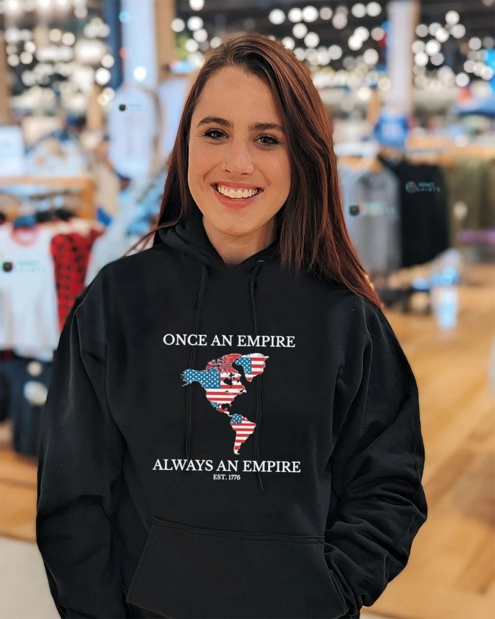 Once an Empire Always an Empire Est 1776 American Map shirt