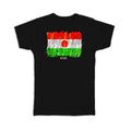 Gift T-Shirt : Niger Flag Africa Travel Expat Country Watercolor