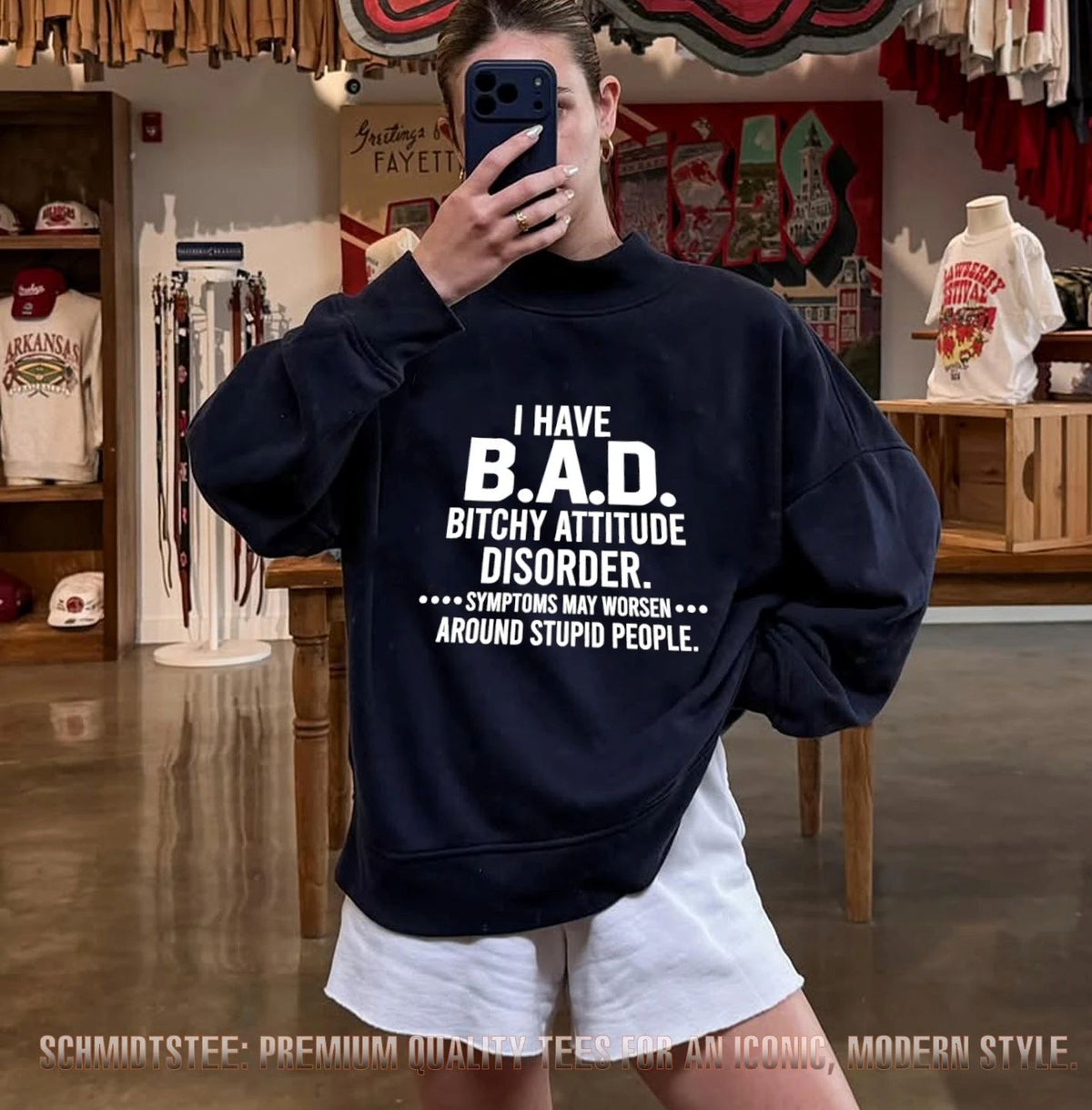 I Have BAD Bitchy Attitude Disorder Symptoms May Worsen Around Stupid People shirt