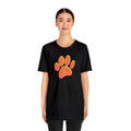 Dog Lover, Vintage Style Dog Paw Print, Unisex Jersey Short Sleeve Tee