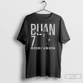 Classic Bijan Robinson Atlanta Falcons Football Grab Number 7 T Shirts