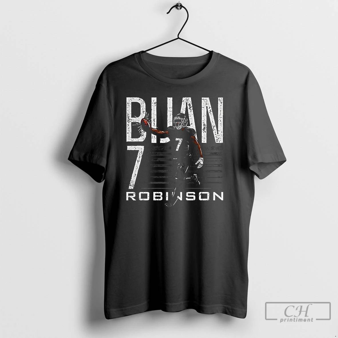 Classic Bijan Robinson Atlanta Falcons Football Grab Number 7 T Shirts