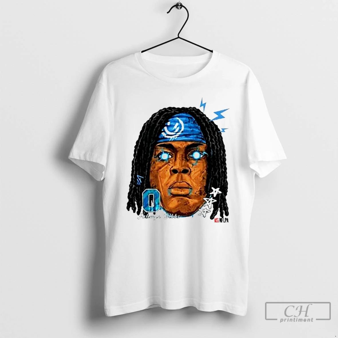 Classic Jahmyr Gibbs Detroit Lions Football Fat Head 0 Laser Eye T Shirts