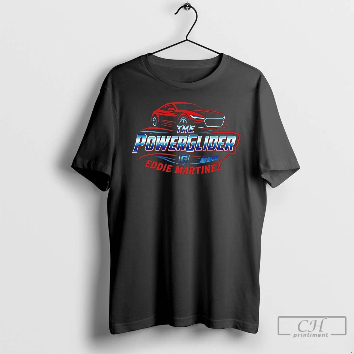 Premium The Powerglider Eddie Martinez Red Car T Shirts