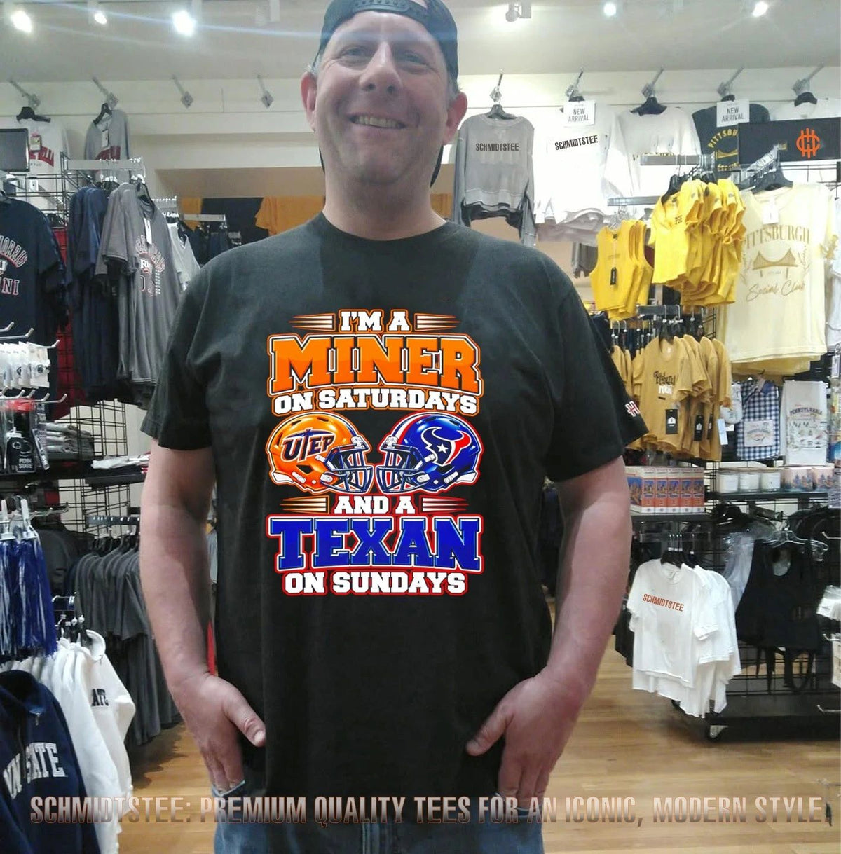 I’m a Miner on Saturdays and a Texan on Sundays UTEP Football shirt
