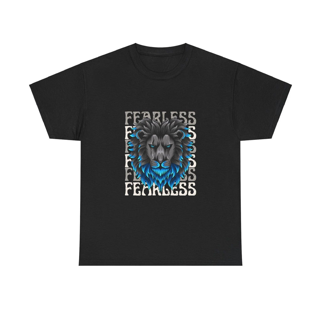 Fearless Lion Graphic Unisex T-Shirt - Motivational Tee, Gift for Lions Lovers