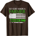 So God Made A Farmer, Farming Farmer Design Unisex T-Shirt