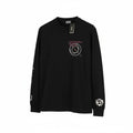 DIESEL T-Just-LS-B52 Men T-Shirt M Black Crew Neck Long Sleeved Tricot *