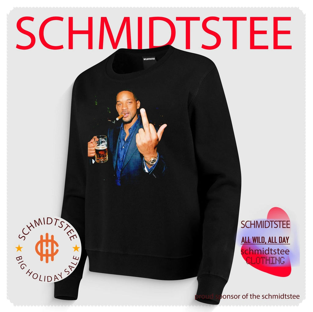 Will Smith middle finger smoking and beer shirt