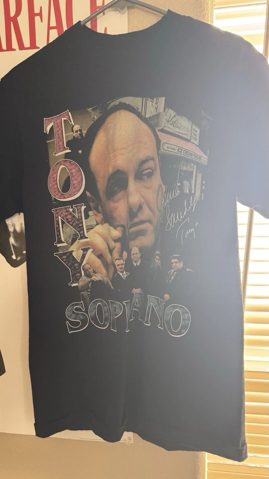 Game Changer The Sopranos Tony Soprano Graphic T-Shirt Men's Black M