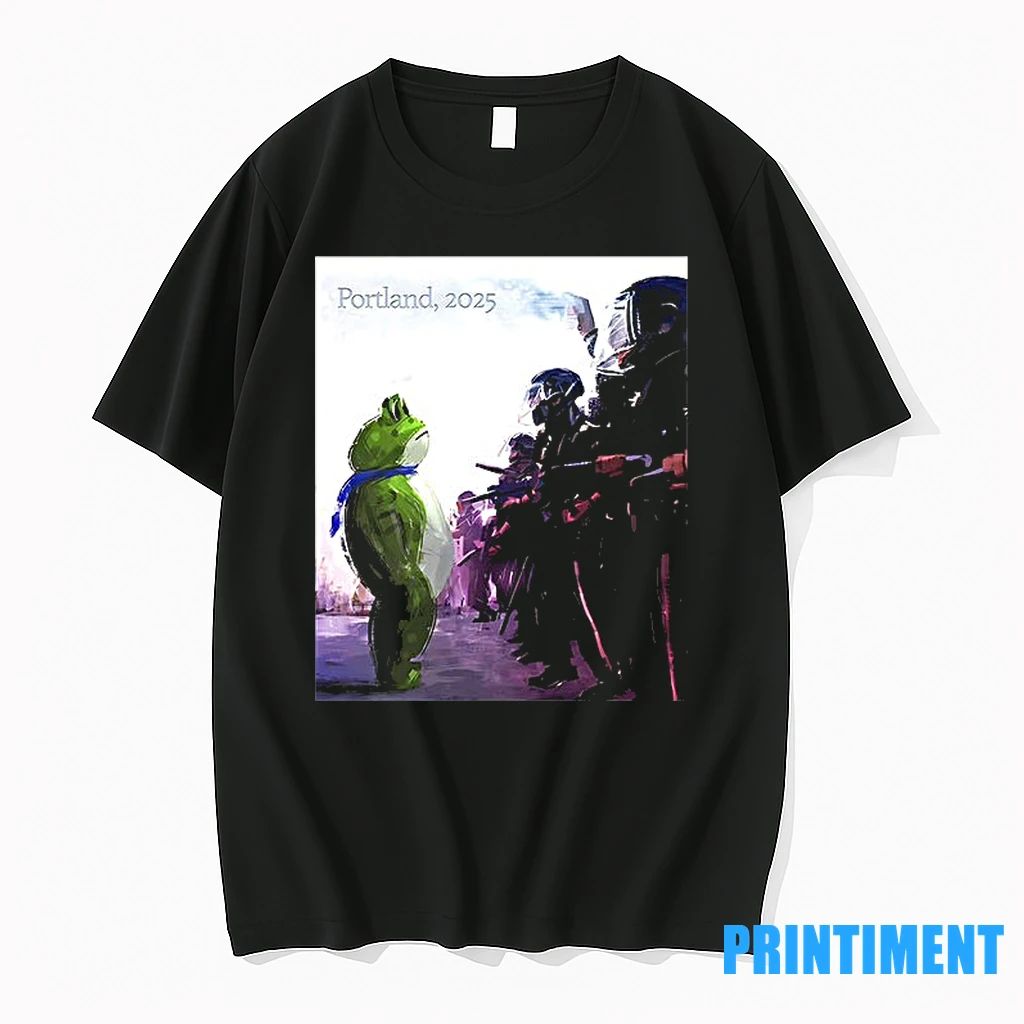 Resist Portland Frog Protest Portland 2025 Art Tshirts Sweater