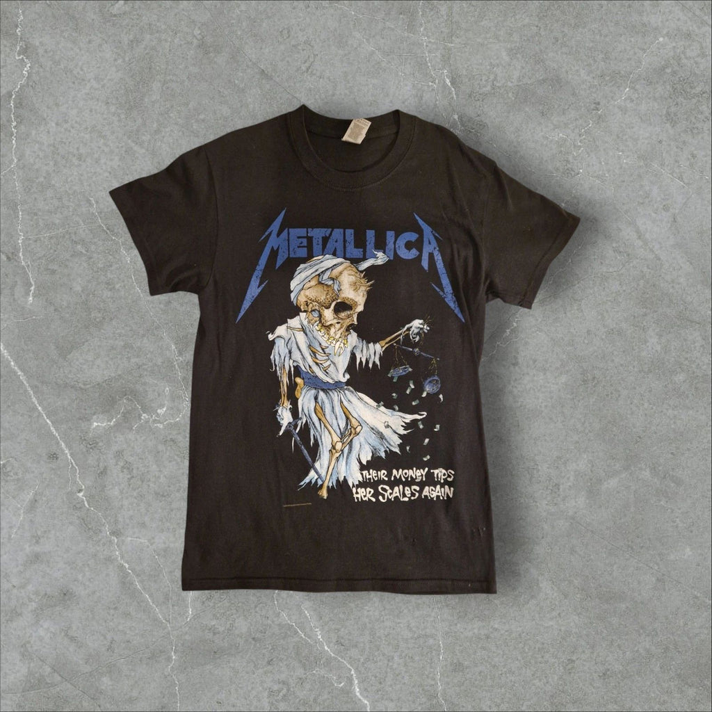 Modern Metallica Their Money Tips Her Scales Again Shirt Gildan Size S