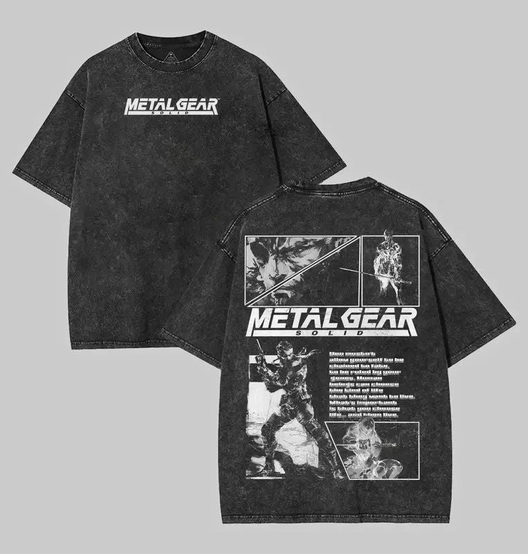 Metal Gear Solid  Tee,Heavyweight Cotton, Game Shirt, Men