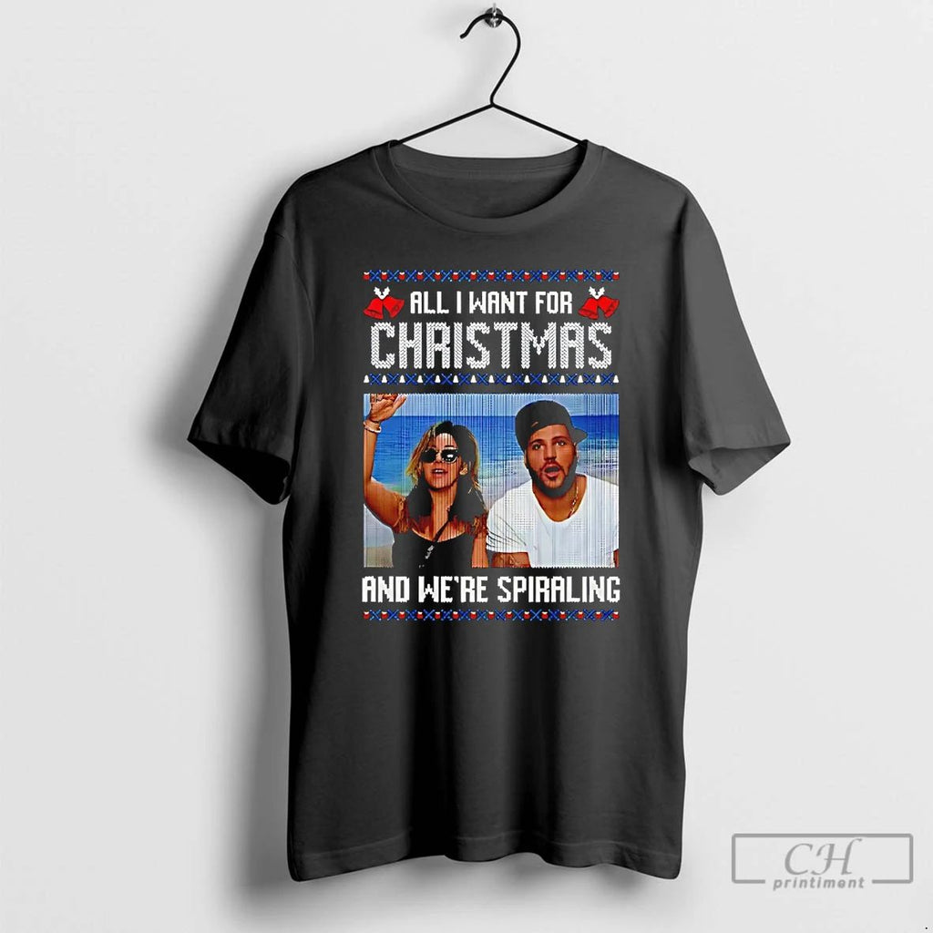 Classic Jersey Shore All I Want For Christmas And Were Spiraling T Shirts