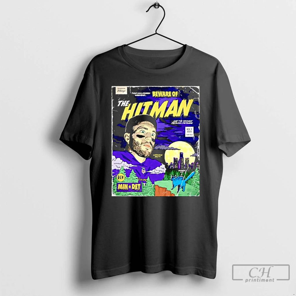 Classic Beware Of The Hitman Minnesota Vikings Halloween Weekend November 2nd 2025 At Ford Field