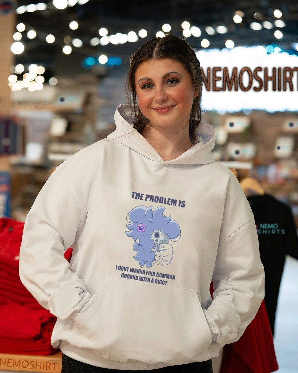 The problem is I dont wanna find common ground with a bigot shirt