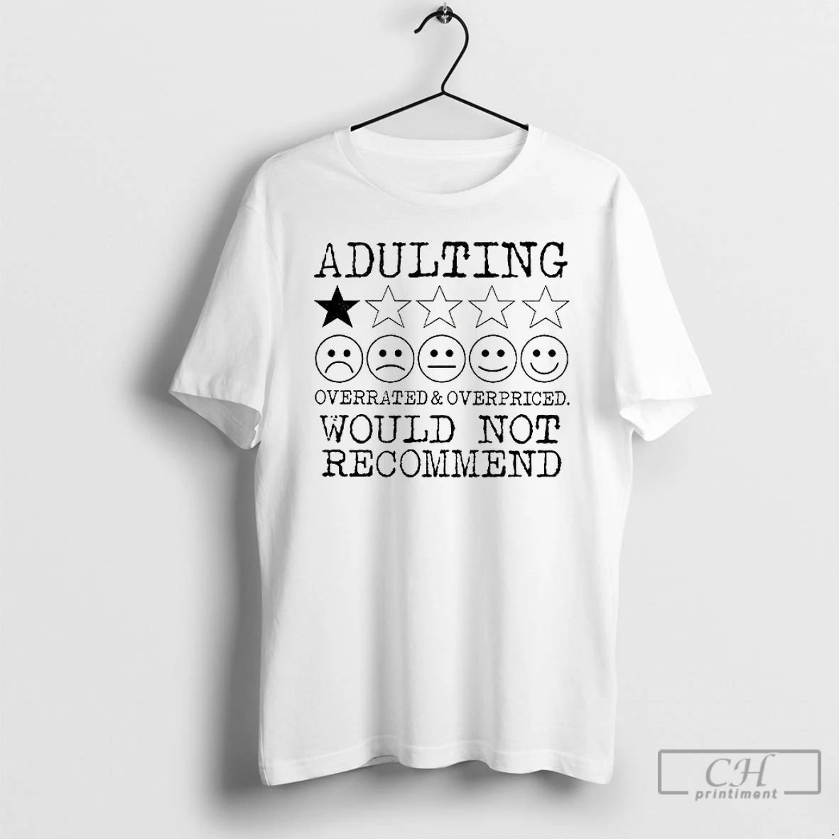 Premium Fiug8jwj Adulting Overrated And Overpriced Would Not Recommend T Shirts
