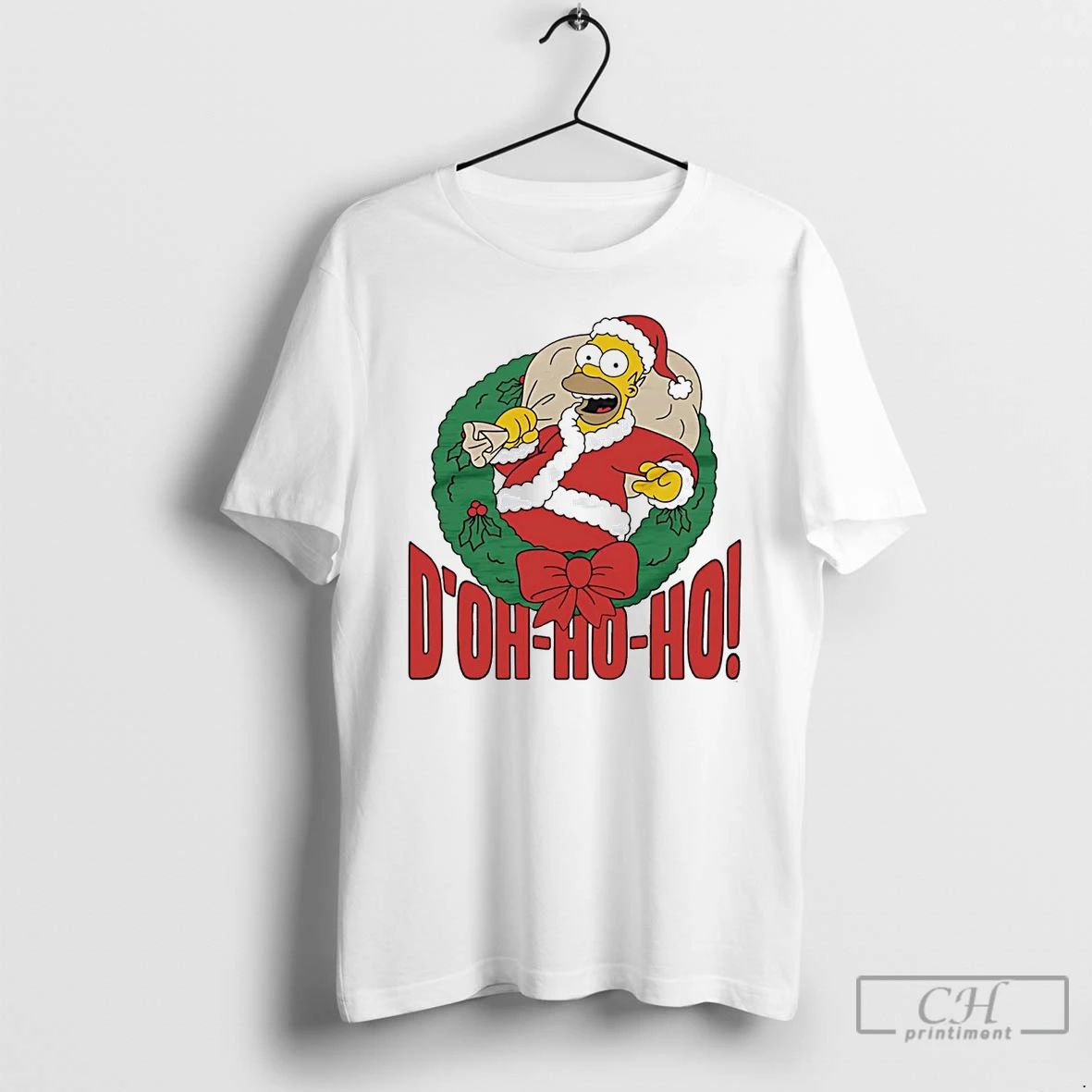 Classic Simpsons Homer Santa Doh Ho Ho Christmas T Shirts
