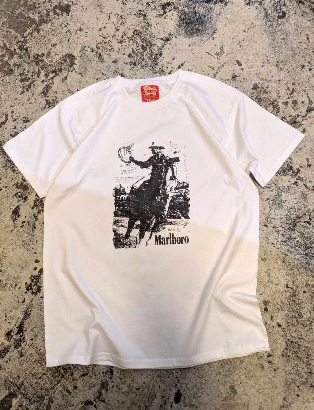 Retro Graphic T-Shirt Tee – Cowboy – Oversized Boxy Fit – Vintage Inspired
