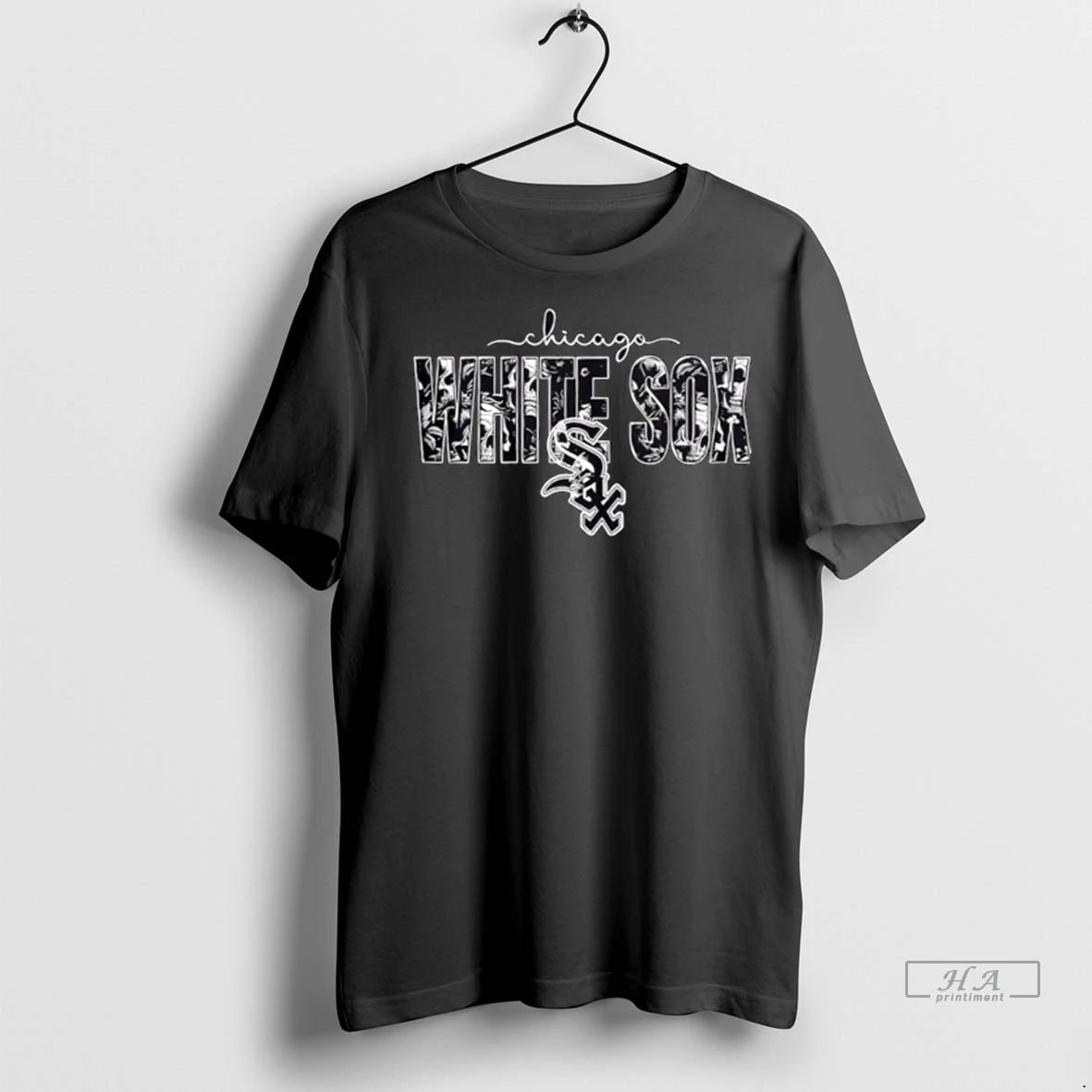 Trendy Officials Chicago White Sox Skulls Floral Graphic Baseball Shirt Sweater