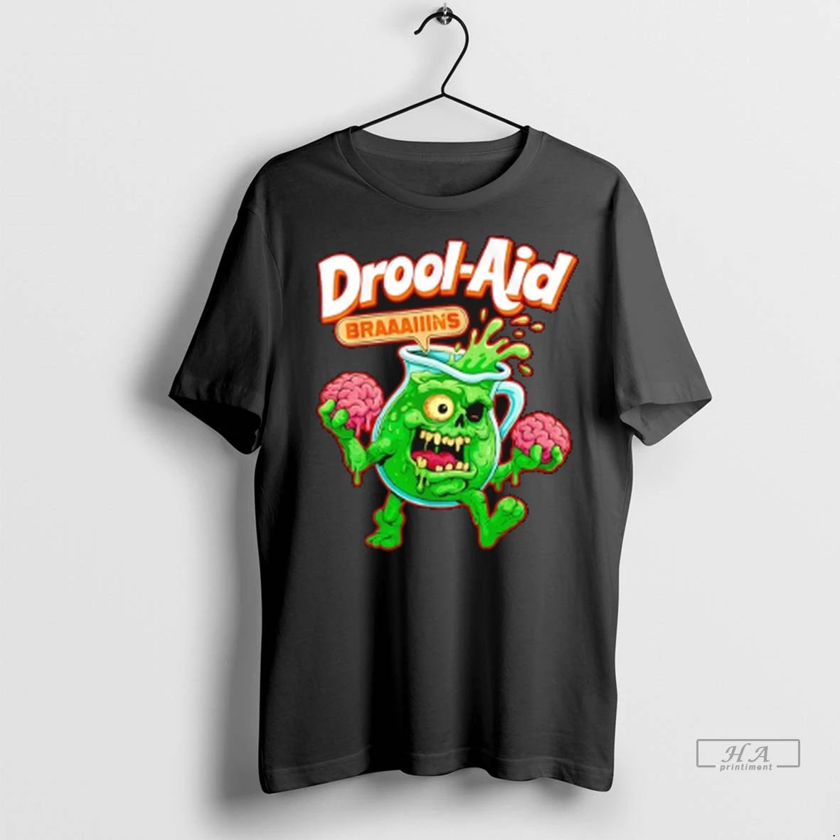 Trendy Officials Kool Aid Zombie Braaaiiins Drool Aid Halloween Shirt Sweater