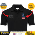 NAPIT Embroidered Personalised Polo Shirt With Electrical Company Name/Text