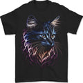A Fantasy Cat With Cool Colours 1 Mens T-Shirt 100% Cotton