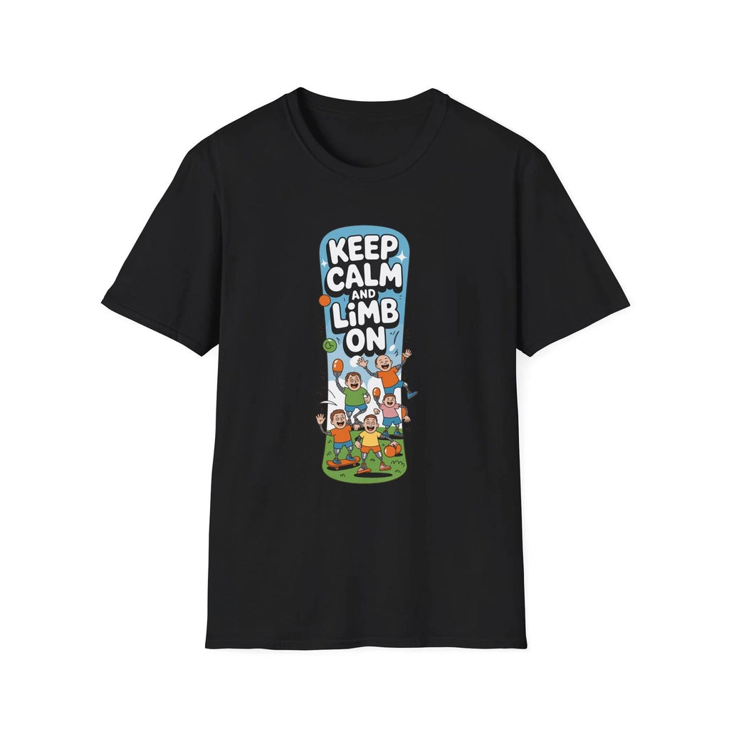 Keep Calm Limb On Amputee T-Shirt | Motivational Prosthetic Pride Tee